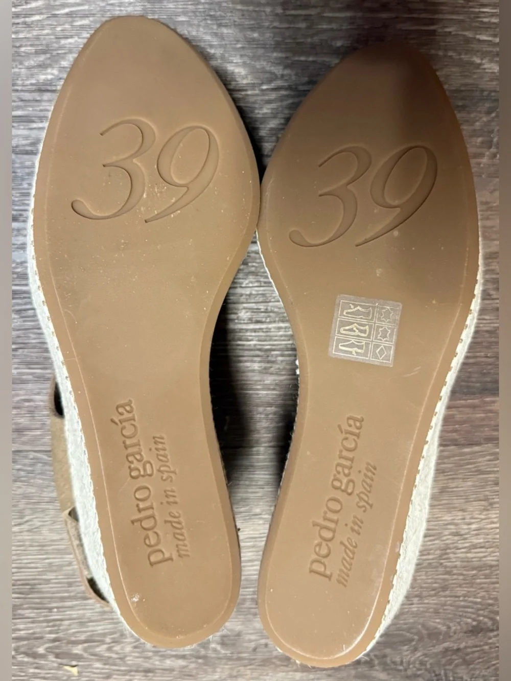 Pedro Garcia Hilda Women’s Tan Suede Espadrille Sandals | Sz 8.5 | Brand New